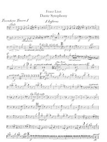 Partition Trombone 1, 2, 3, Tuba, Dante Symphony, Eine Symphonie zu Dante’s Divina Commedia / A Symphony to Dante’s Divine Comedy
