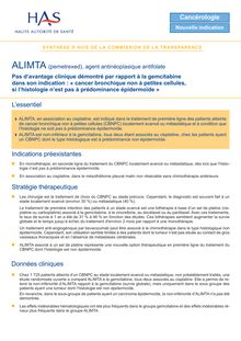 ALIMTA - Synthèse d avis ALIMTA - CT-5800