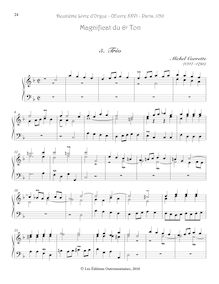 Partition , Trio, Deuxième Livre d’Orgue, Corrette, Michel
