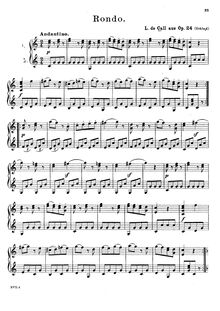 Partition No.6 - Rondo, 6 duos, Op.24, Call, Leonhard von