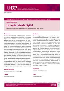 La copia privada digital (The private digital copy)