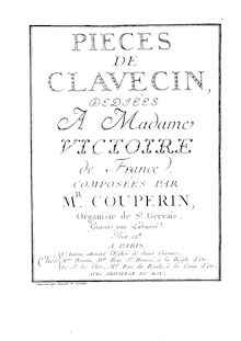 Partition complète, Pièces de Clavecin, Couperin, Armand-Louis