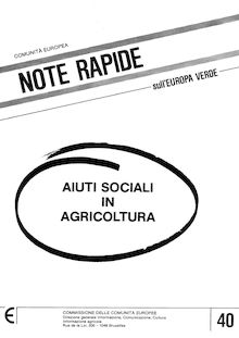 Aiuti sociali in agricoltura