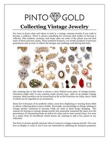 Collecting Vintage Jewelry