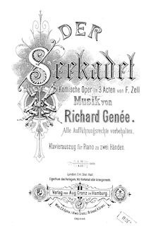 Partition complète, Der Seekadett (Seekadet / Seekadette), Komische Operette in drei Akten
