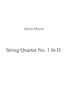 Partition , Intermezzo, corde quatuor No.1, Jacquelina, D major