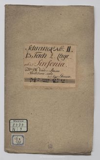 Partition complète, Sinfonia en D major, D major, Graun, Johann Gottlieb