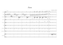 Partition complète, Fusa pour Piano et orchestre, Cellitti, Venanzio