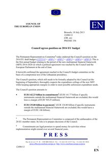 L Union européenne se dote d un budget d austérité pour 2014 (ENG)