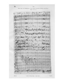 Partition Autograph of first page, Geschwinde, ihr wirbelnden Winde, BWV 201