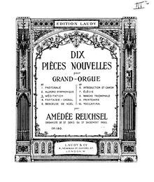 Partition , Méditation, Dix pièces nouvelles pour grand-orgue, Op.180