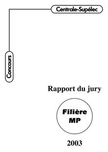 Rapport MP - 2003