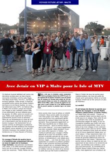 Avec Jetair en VIP à Malte pour le Isle of MTV