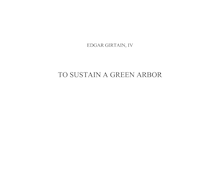 Partition complète, To Sustain a Green Arbor, Girtain IV, Edgar