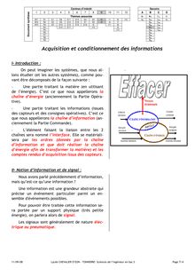 Information-signal COURS