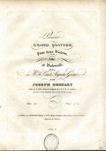 Partition quatuor: parties, corde quatuor No.1, Op.52, Ghébart, Giuseppe