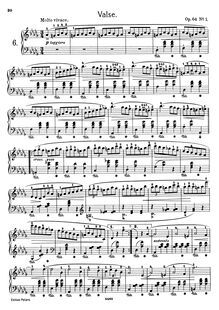 Partition complète (filter), valses, Chopin, Frédéric par Frédéric Chopin