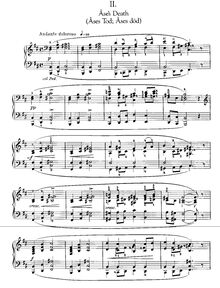 Partition , Death of Åse, Peer Gynt  No.1, Op.46, Grieg, Edvard par Edvard Grieg
