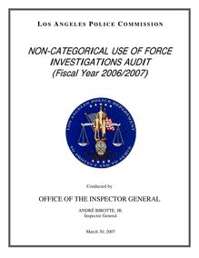 Audit Report Cover Sheet - Final