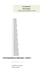 Correspondance (Spinoza)