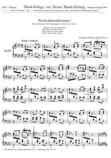 Partition No.3, Mondscheinwanderungen, Op.43, Schytte, Ludvig