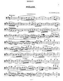 Partition de violoncelle, 3 Morceaux, Op.11, Lyadov, Anatoly par Anatoly Lyadov