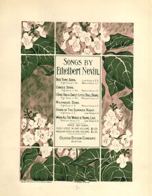 Partition Cover Page (color), A Bed-Time Song, Swing to and fro in the twilight gray