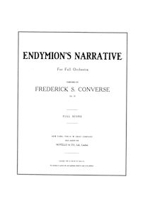 Partition complète, Endymion s Narrative: pour full orchestre, Op.10