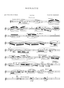 Partition flûte et viole de gambe parties, Sonata pour flûte, viole de gambe & harpe