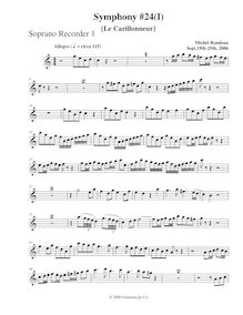 Partition Descant enregistrement  1, Symphony No.24, C major, Rondeau, Michel par Michel Rondeau