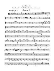Partition cor 1, 2 (G, D), 6 Symphonies after Ovid s Metamorphoses