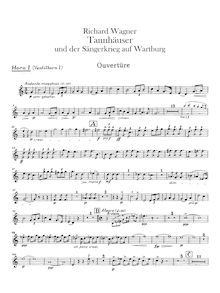 Partition cor 1, 2, 3, 4, Tannhäuser, Tannhäuser und der Sängerkrieg auf Wartburg