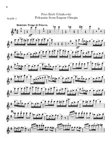 Partition flûte 1, 2, Eugene Onegin, Евгений Онегин ; Yevgeny Onegin ; Evgenii Onegin