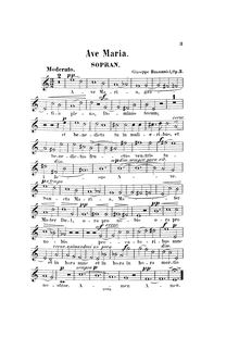 Partition Soprano , partie, 2 sacré chœurs, Buonamici, Giuseppe