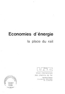 Economies d énergie - La place du rail.