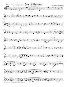 Partition cor (en F), Morph-Fantasía pour Woodwind quintette, Harrington, Jeffrey Michael
