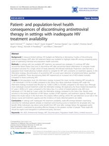 Patient- and population-level health consequences of discontinuing antiretroviral therapy in settings with inadequate HIV treatment availability