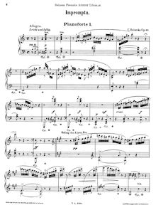 Partition complète, Impromptu, Op.66, Impromptu, for two pianos