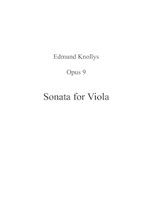 Partition complète, Sonata pour viole de gambe, Knollys, Edmund