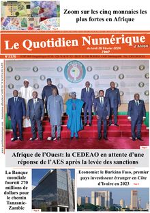 Le Quotidien Numérique d'Afrique Du 26/02/2024