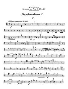 Partition Trombone 1, 2, 3, Tuba, Symphony No.3, Op.27 Sinfonia Espansiva
