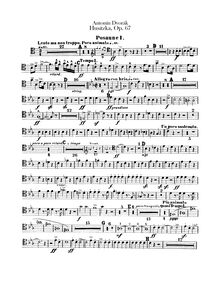 Partition Trombone 1, 2, basse Trombone, Tuba, Hussite Overture