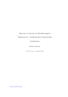 feuille - Recueil d annales en Mathématiques Terminale S ...