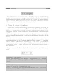 Statistiques Cours 2