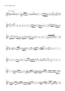 Partition Var.23 - ténor enregistrement , Goldberg-Variationen, Goldberg Variations ; Aria mit 30 Veränderungen ; Clavier-Übung IV
