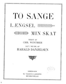 Partition complète, To Sange, Danjelsen, Harald