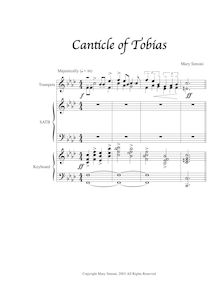 Partition compléte, Canticle of Tobias, SATB, Keyboard (Organ), 2 Trumpets