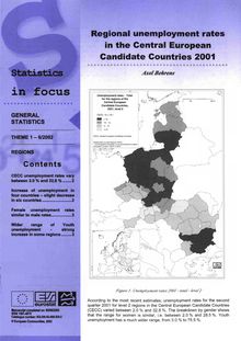 Regional unemployment rates in the Central European candidate countries 2001