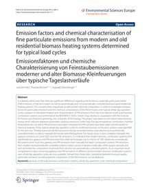 Emission factors and chemical characterisation of fine particulate emissions from modern and old residential biomass heating systems determined for typical load cycles
