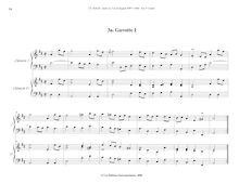 Partition , gavottes I & II, Orchestral  No.3, Overture, D major
